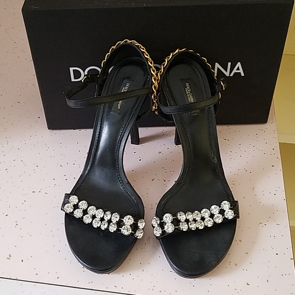 AUTHENTIC DOLCE & GABBANA BLACK HEELS - Picture 7 of 8